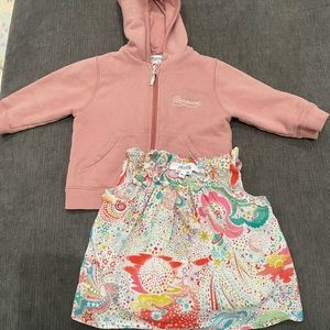 Bonpoint Top and Hoodie set